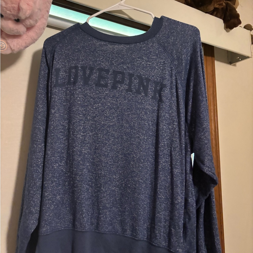 PINK Victoria's Secret Blue Sweatshirt